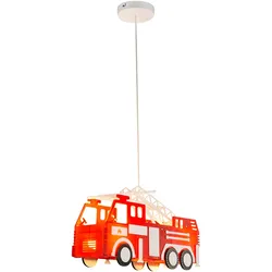 LED Feuerwehr Auto Decken Pendel Lampe Leuchte Beleuchtung Kinder- Spiel- Zimmer