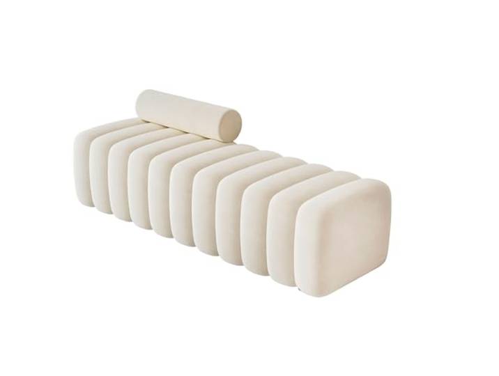 RUNZE765Z Dekorativ Long Bench with Backrest for Changing Shoes Bedroom Bettbank, begehbarer Kleiderschrank, Ruhebereich(Klein)