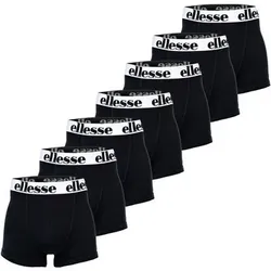 ELLESSE ellesse Herren Boxer Shorts, 7er Pack - Yema 7 Pack Boxer Shorts, Logo, Cotton Stretch, Größe 4XL in Schwarz Schwarz