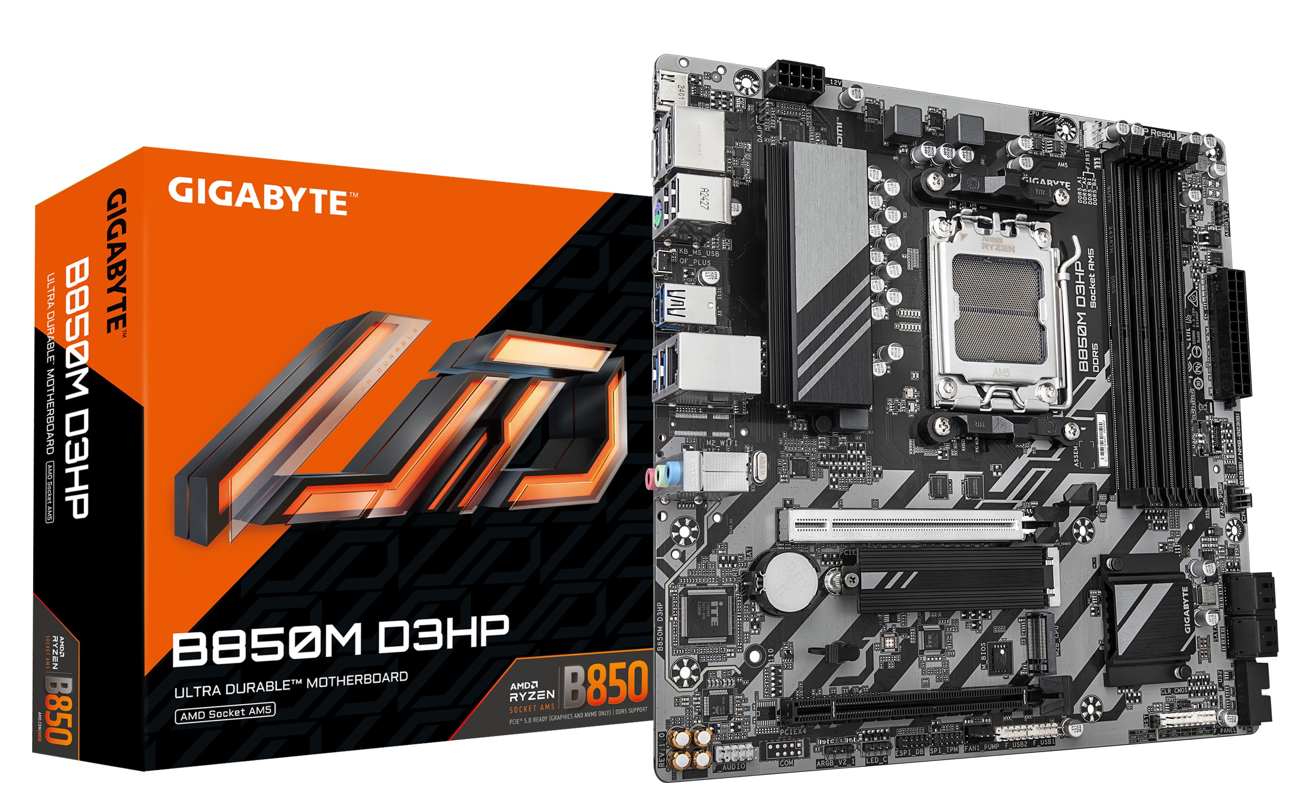 GIGABYTE B850M D3HP mATX Mainboard Sockel AM5 DP/HDMI