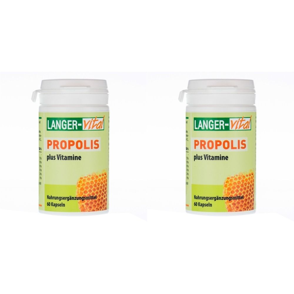 Propolis 255 mg pro Tag plus Vitamine Kapseln 2x 2x60 St