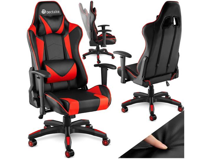 Premium Racing Bürostuhl Twink - schwarz/rot