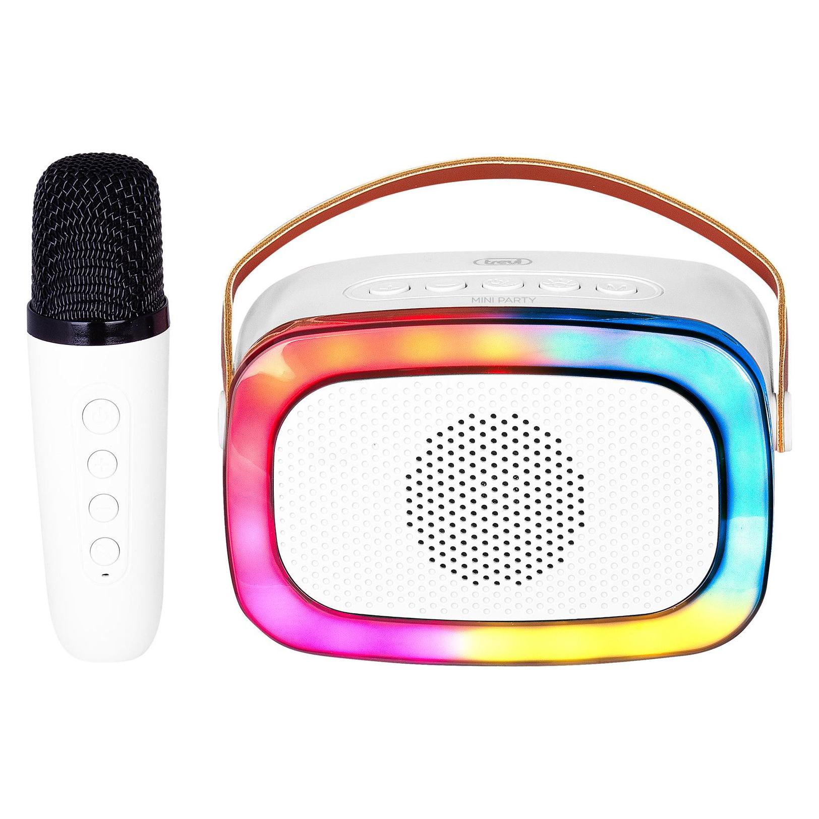 Trevi Xr 8a01 Miniparty Karaoke Lautsprecher + Bluetooth Weiss (0XR8A0101)
