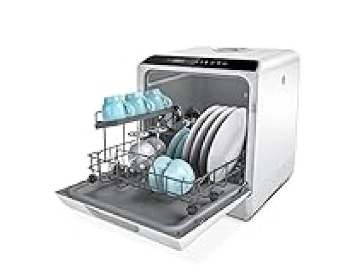 Hermitlux Mini-lave-vaisselle 6 Programmes, 4 Couverts, Séchage à air chaud