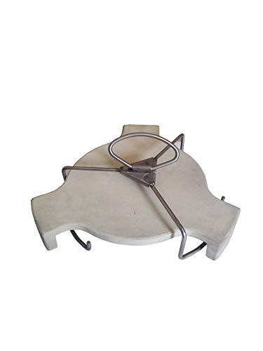 BBQNOVATION Kamado BBQ Platesetter Set Ø 46 CM inclusief lifter voor indirect grillen, hittebestendig cordieriet keramiek