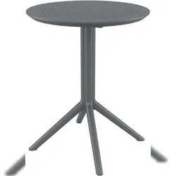 CLP Klapptisch Sky Kunststoff HBT: 74x60x60 cm dunkelgrau rund