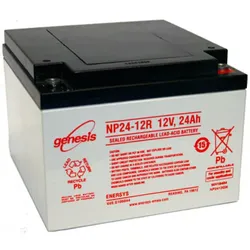 Blei-Akku Hawker Enersys Genesis NP24-12R, M5 Schraubanschluss, 12V, 24 Ah