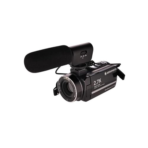 AgfaPhoto Realimove CC2700 Digitale Camcorder met 2,7K Video, 24 MP, 18x Zoom en Touchscreen, Zwart