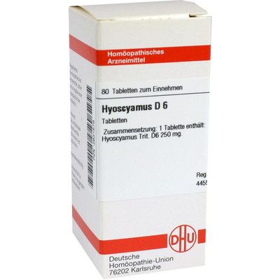 DHU-Arzneimittel GmbH & Co. KG HYOSCYAMUS D 6 Tabletten 80 St 02631578