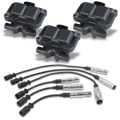 Bestprice 3x Zündspule + Zündkabelsatz [Hersteller-Nr. 40669624] für Smart