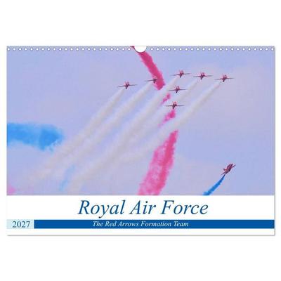 Royal Air Force The Red Arrows Formation Team (Wall Calendar 2027 DIN A3 landscape), CALVENDO 12 Month Wall Calendar