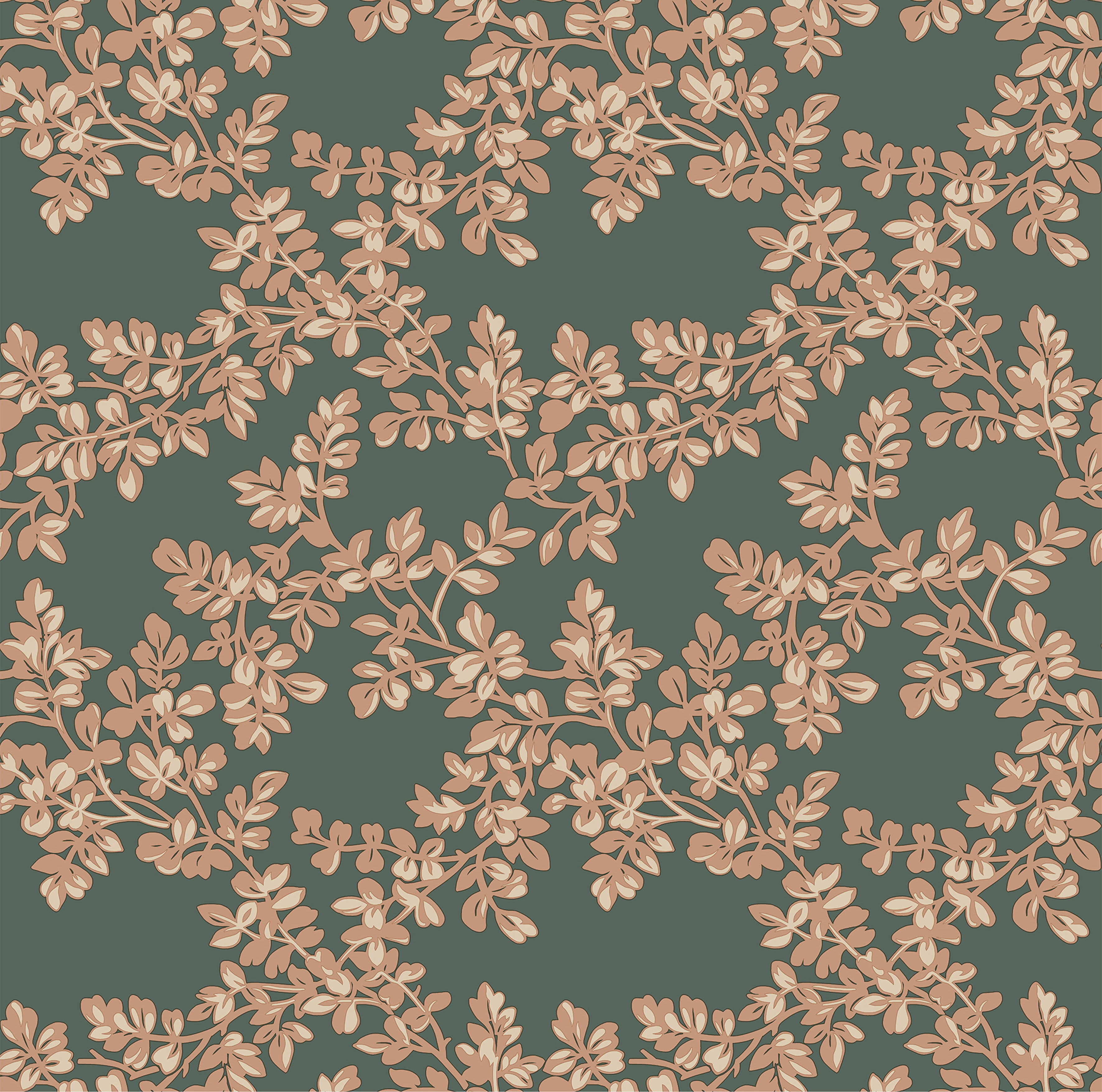Vliestapete LAURA ASHLEY "Laura Ashley Burnham Fern Vliestapete", grün, B:0,52m L:10,05m, Vlies, Tapeten, Laura Ashley Burnham Fern Vliestapete