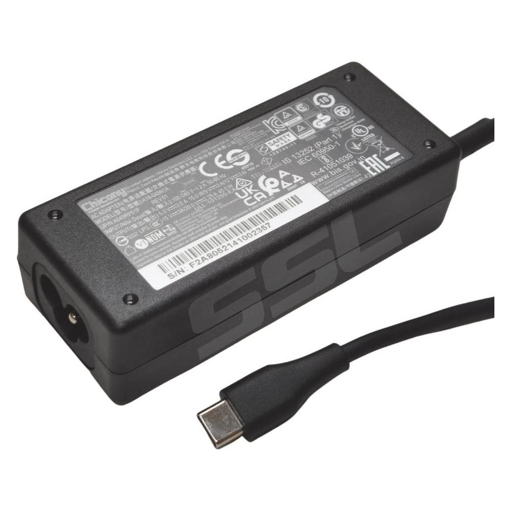 HP AC ADAPTER 45W USB-C NPFC 3PIN (45 W) (L42206-002)
