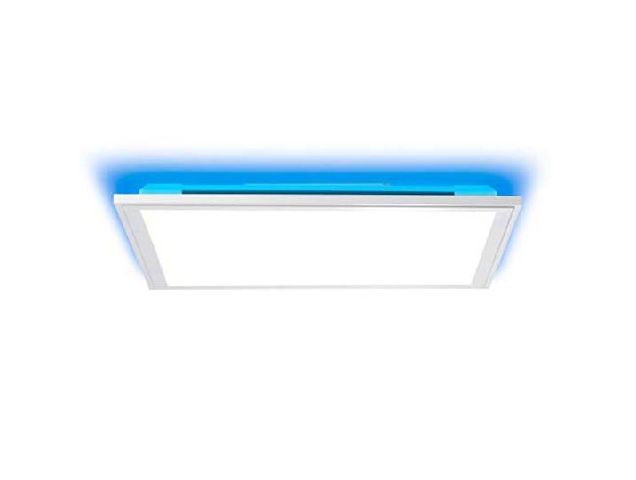 BRILLIANT Lampe Alissa LED Deckenaufbau-Paneel 40x40cm silber/weiß 1x 32W LED integriert (Samsung-Chip), (2500lm, 2700-6200K) Stufenlos dimmbar