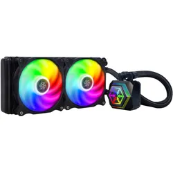 Silverstone Permafrost PF240-ARGB V2, Komplett-Wasserkühlung, CPU Wasserkühler, Schwarz