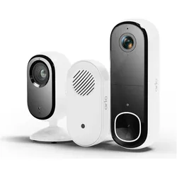 Arlo Bundle Essential 2K Indoor 1-cam + ESSENTIAL 2 Video Doorbell 2K With Chime V2 BNDL (1920 x 1080 Pixels), Netzwerkkamera