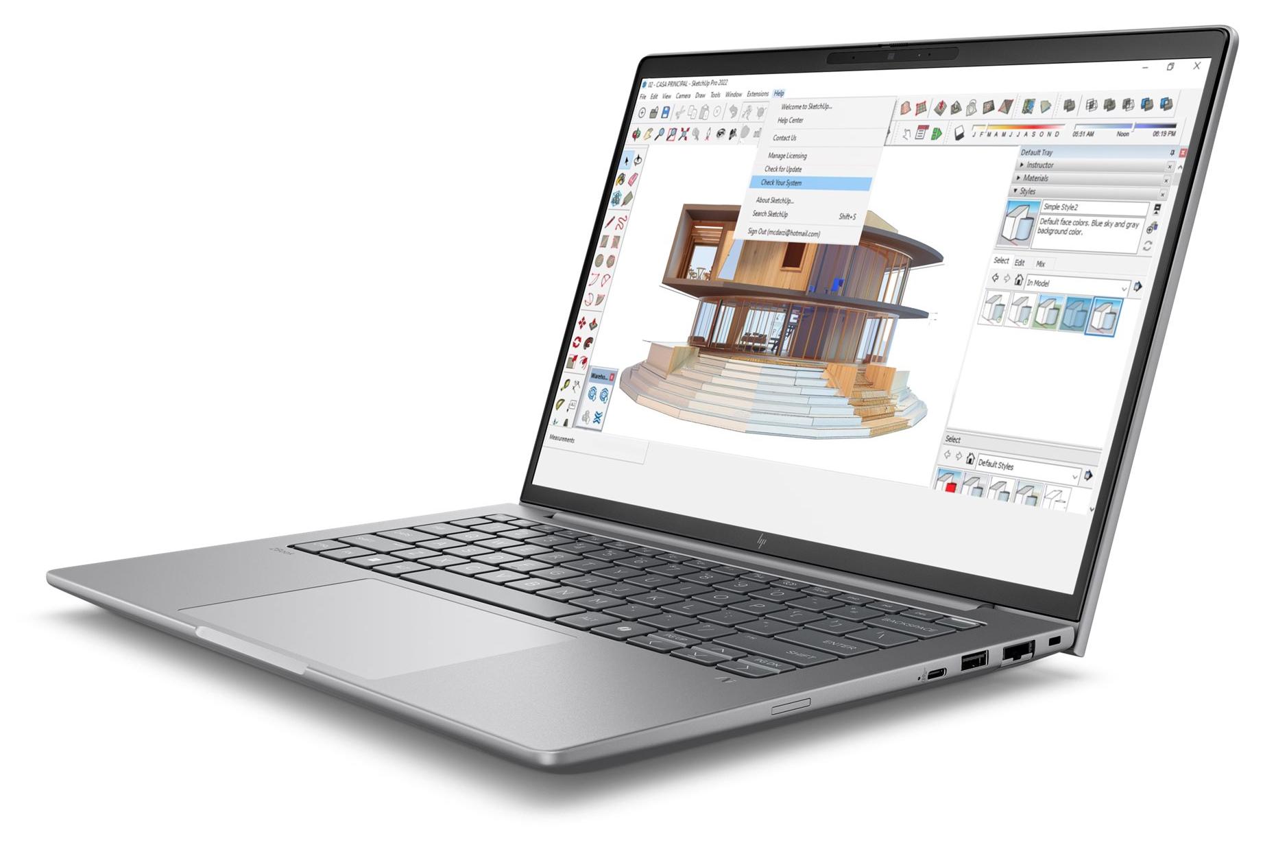 HP ZBook 8 G1i, Intel Core Ultra 7, 35,6 cm (14"), 2560 x 1600 Pixel, 64 GB, 1 TB, Windows 11 Pro