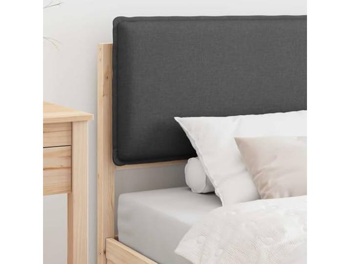 KTHLBRH Bett mit Kopfteil, dunkelgrau, 90 x 200 cm Massives Kiefernholz, Lattenrost, kein Boxspring, einfache Montage