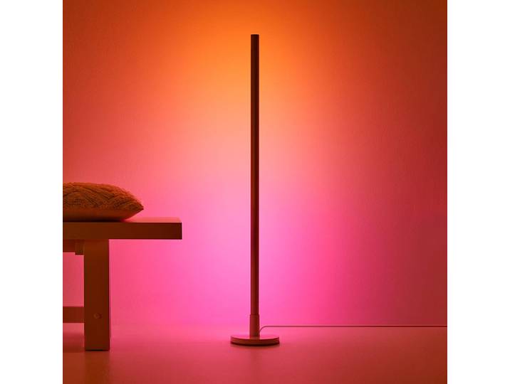 WiZ LED-Stehleuchte Pole, Tunable White and Color dimmbar, weiß / opal, für Wohn- / Esszimmer, Kunststoff, Modern