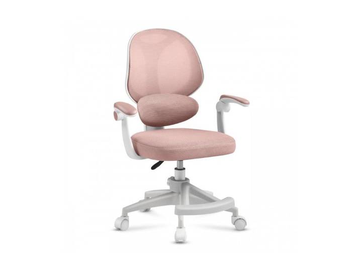 Chaise de bureau enfant - MARK ADLER - Junior 4.5 - Ergonomique - Accoudoirs rabattables - Rose