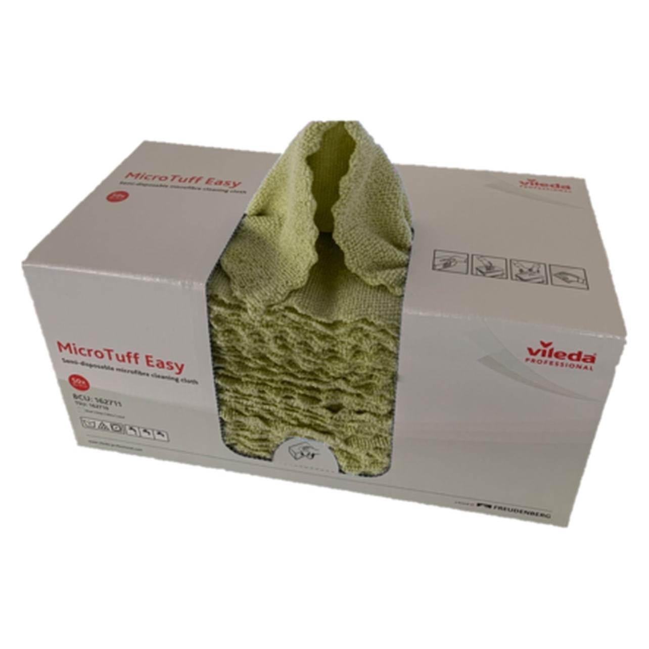 Vileda Microfasertuch MicroTuff Easy 30x30cm gelb VE=50 Stück (50 Stk.) (162715)