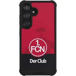 Nivocase Hülle für Samsung Galaxy S25 Stossfeste Handyhülle NIVOmax Case Schwarz 1. FC Nürnberg Der Club (Samsung Galaxy S25), Smartphone Hülle, Schwarz