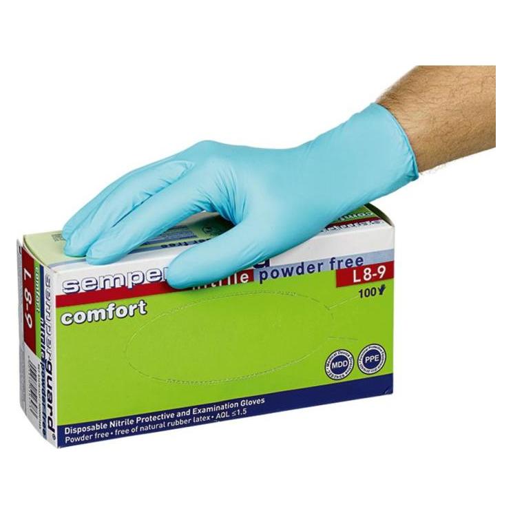 Semperguard Einweg-Nitril-Handschuh (7, 8, M) (4162-M 7610622529457)