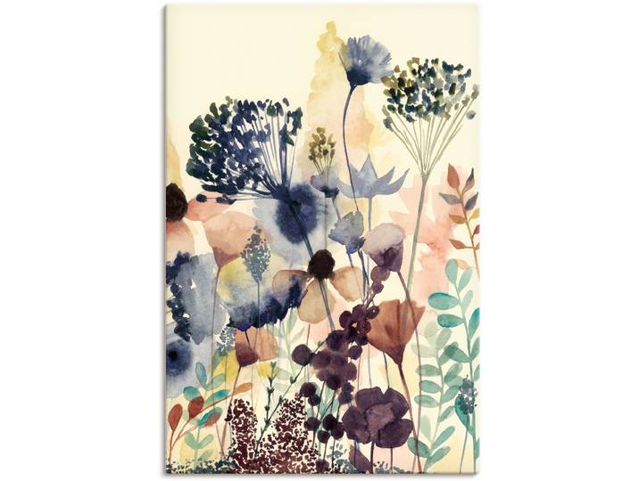 Leinwandbild ARTLAND Sonnengetrocknete Blüten II , bunt (farbe bild(er): bunt), B:20cm H:30cm, Bilder, Leinwandbild, auf Holzrahmen gespannt