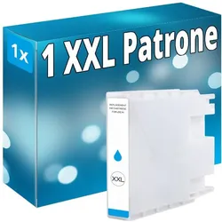 Druckfuxx, Druckerpatrone, Tinte Patronen für Epson WorkForce Pro WF-C-8190 DTW WF-C-8690 DWF D3TWC cyan