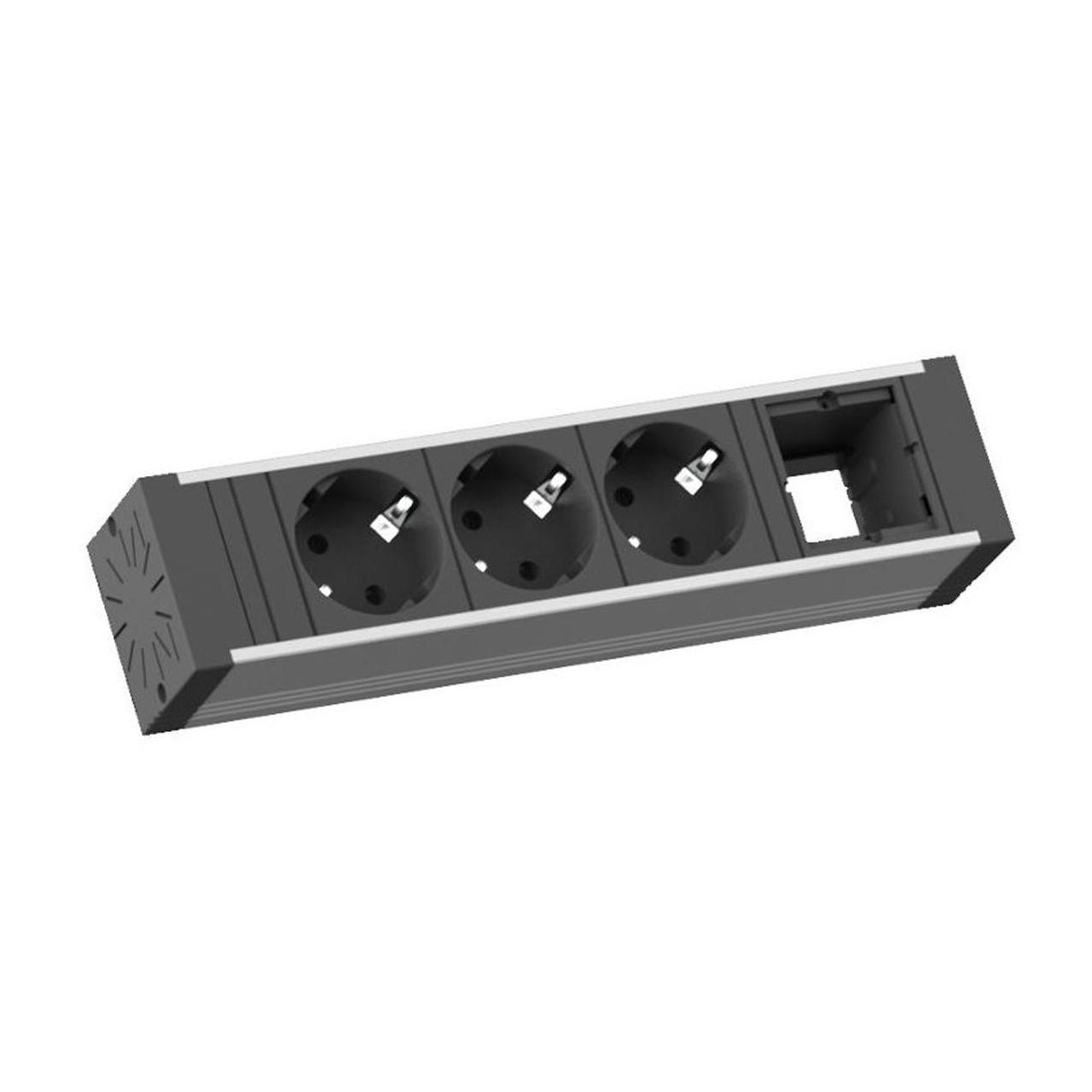 Bachmann VENID - Steckdosenleiste - Eingabe, Eingang GST18 (3x, CEE 7/3, GST18) (936.009)