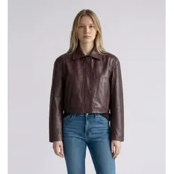 Rotate für Damen. 116666757 Braune Aveline Lederjacke (38), Lässig