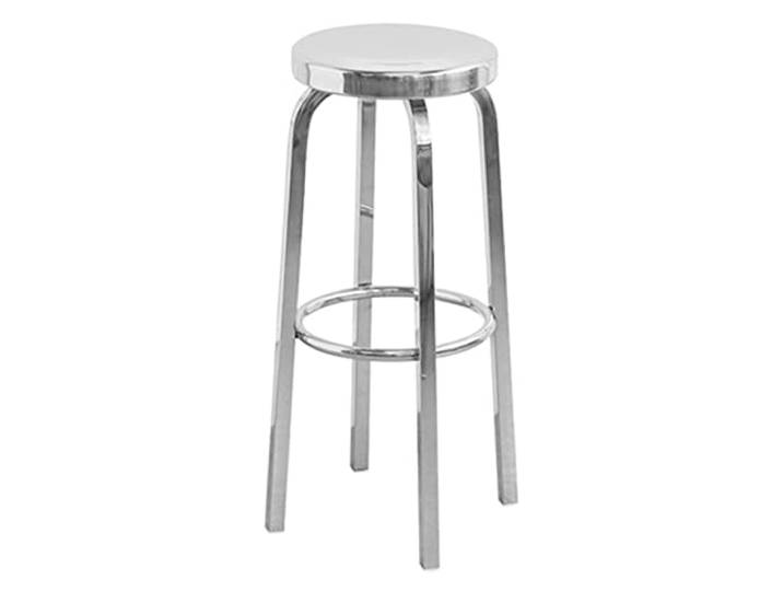 Barhocker Tresenhöhe Edelstahl Barhocker mit Fußstütze, Feste Höhe Hochstuhl Barstuhl für Frühstücksbar, Wohnzimmer, Kneipe, Kaffeehaus, Küche Esszimmer