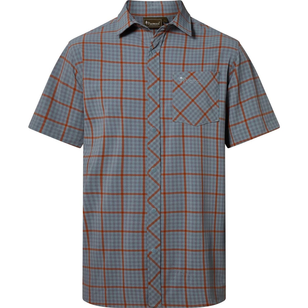 Pinewood Outdoor Short Sleeve Shirt aqua grey (467) XXL 1-51200467009