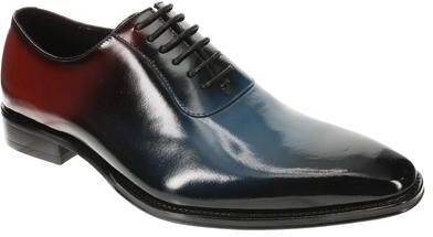 Stacy Adams Shaffer - Mens 7.5 Navy Oxford Shoes Medium