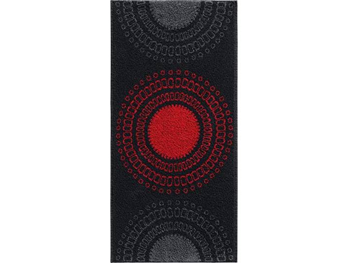 REDBEST Handtuch Kreise rot Größe 50x100 cm - leichte, weiche Qualität, saugstark, sehr strapazierfähig