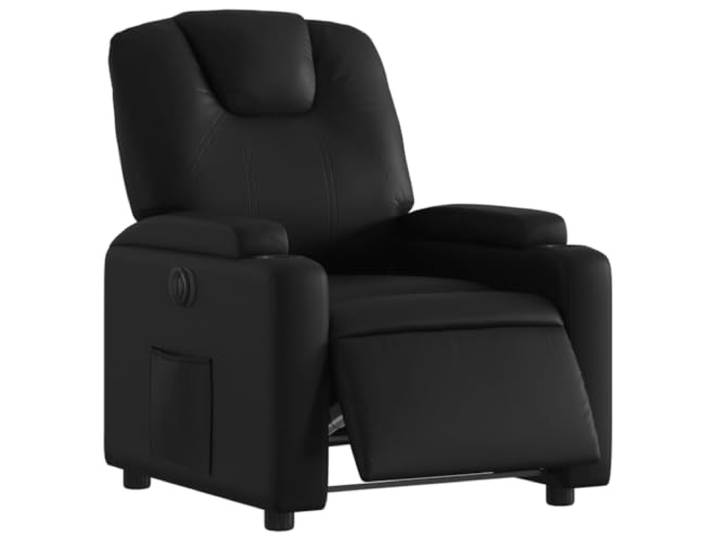 vidaXL Relaxsessel Elektrisch Schwarz Kunstleder