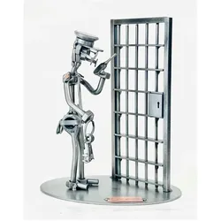 Hinz & Kunst, Deko Figuren + Skulpturen, 636 - Figur - Gefängnis-Officer