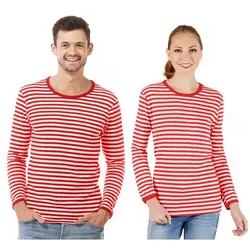 Langärmeliges Ringelshirt "Red Stripes" unisex