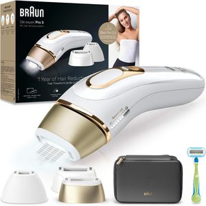 Braun IPL-Haarentfernung Silk-expert Pro 5, PL5242, mit 3 Aufsätzen, Venus Rasierer & schwarze Tasche