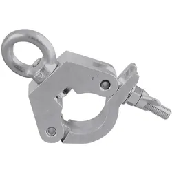EUROLITE TPC-31 Klammer mit Öse, silber