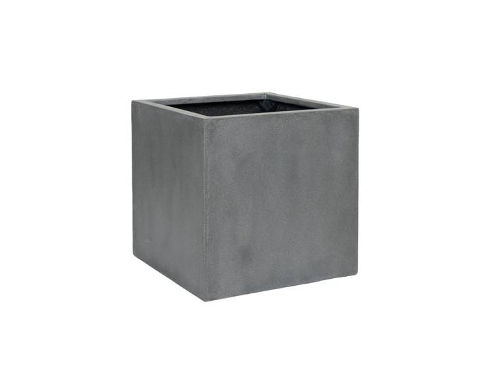 Hochwertiger In-/Outdoor Blumentopf „Natural Block“ Grau 50 x 50 x Höhe 50 cm Pottery Pots