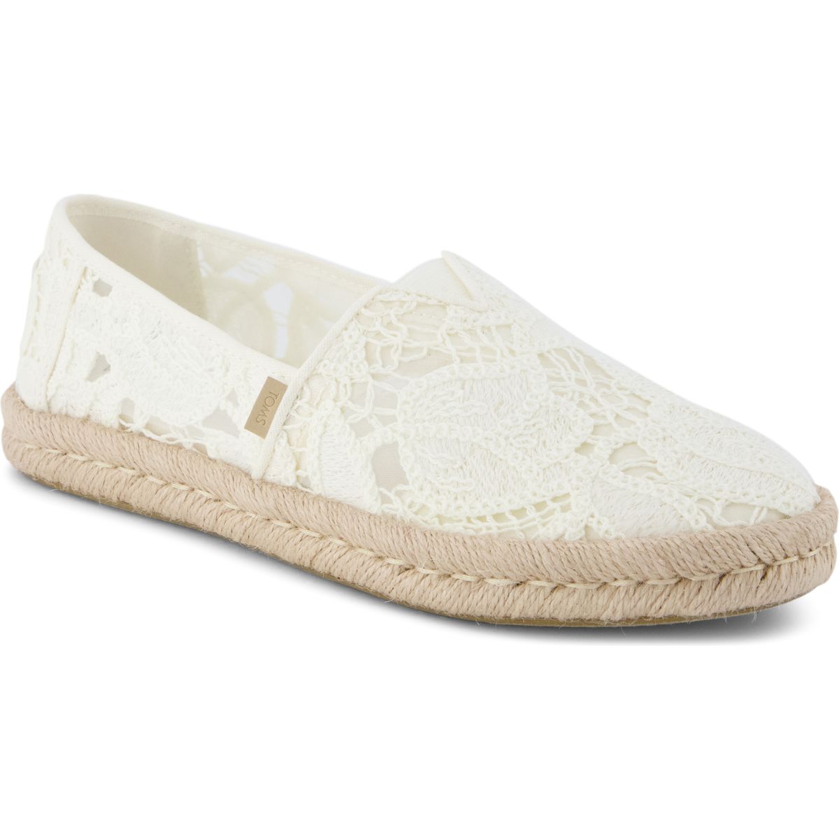 Toms Alpargata Rope 2.0 egret floral crochet 41 10023030-41