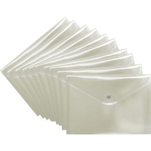 Foldersys Dokumententasche 40111-24, A4, transparent-rauch, für 100 Blatt, 10 Stück