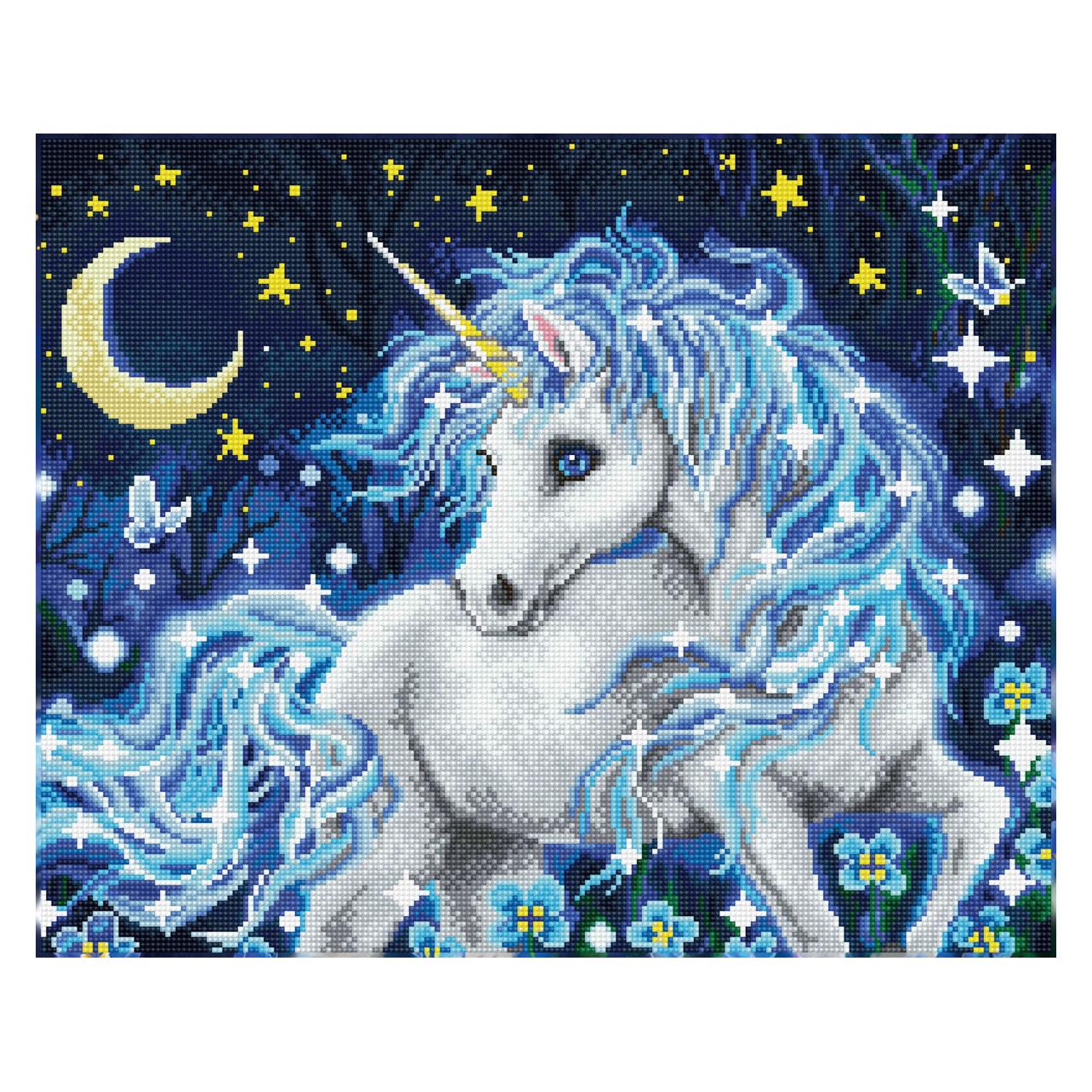 Diamond Dotz Mondschein-Einhorn für Erwachsene (DQ11.001)