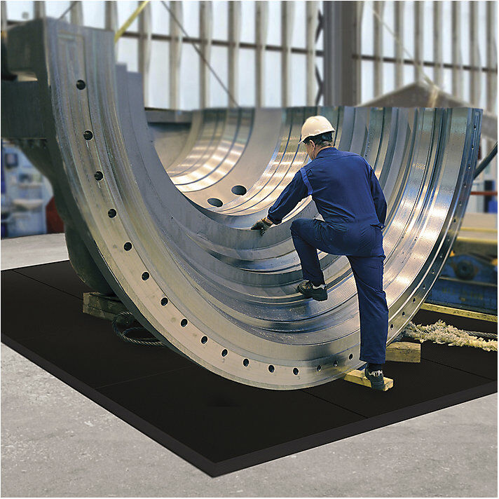 Stecksystem, Slabmat Carré™, LxBxH 910 x 910 x 13 mm, Naturgummi NOTRAX