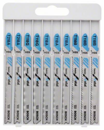 Bosch Accessories 2607010631 Stichsägeblatt-Set Basic for Metal, 10-teilig 1 Set