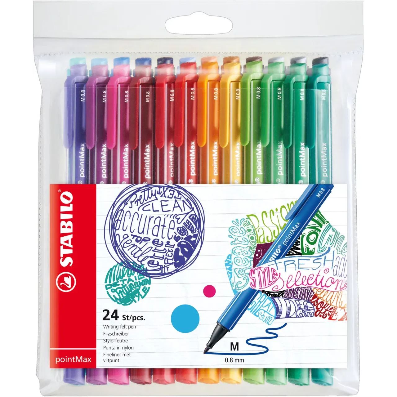 STABILO pointMax Filzstift farbsortiert, 24 St.