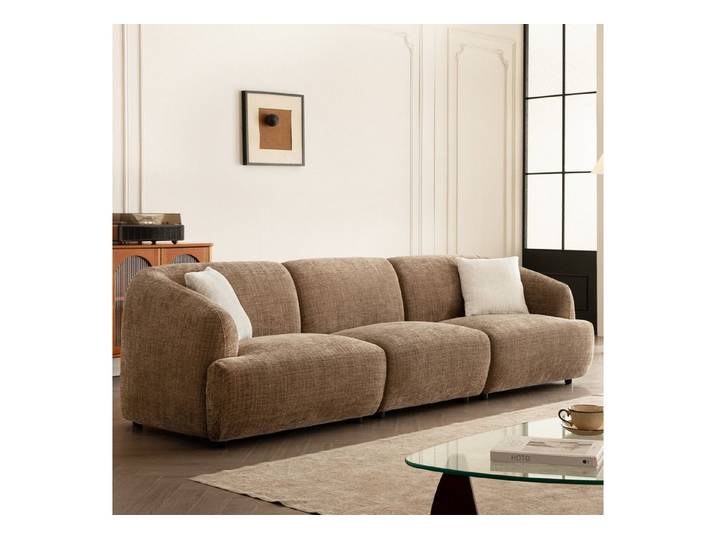 Woltu Sofa, Modulares Sofa, aus Chenille, verstellbaren Füßen