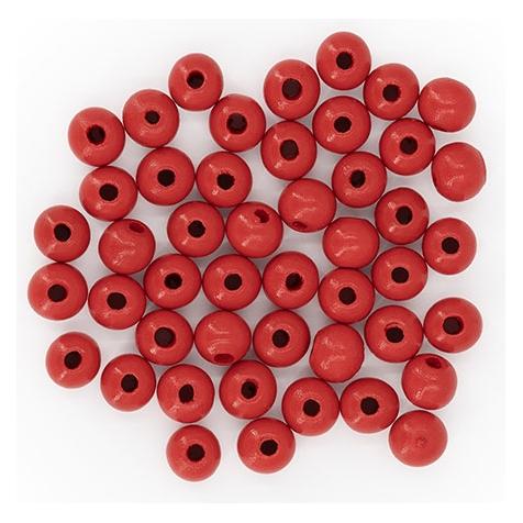 Glorex Holzperle 10mm 47St rot (74071832)