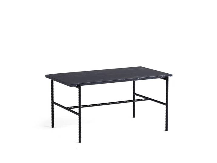 HAY Rebar Couchtisch 80x49x40,5 cm Black marble-black